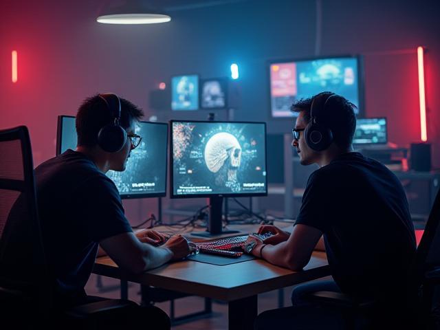 The passionate Nuovo Inizio Games team collaborating