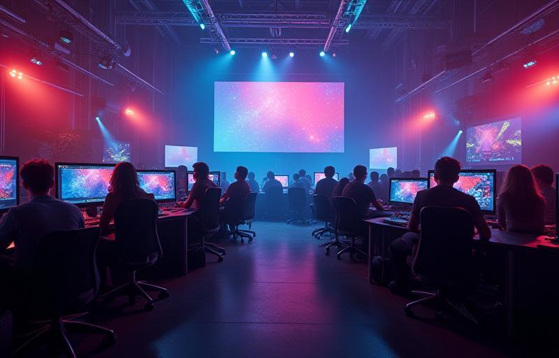 Hero image showcasing dynamic game development scene